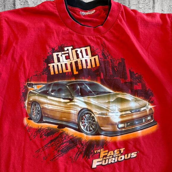 Vintage The Fast & The Furious Layered Long Sleeve T-Shirt -“Retro Motion” - M - Picture 2 of 6